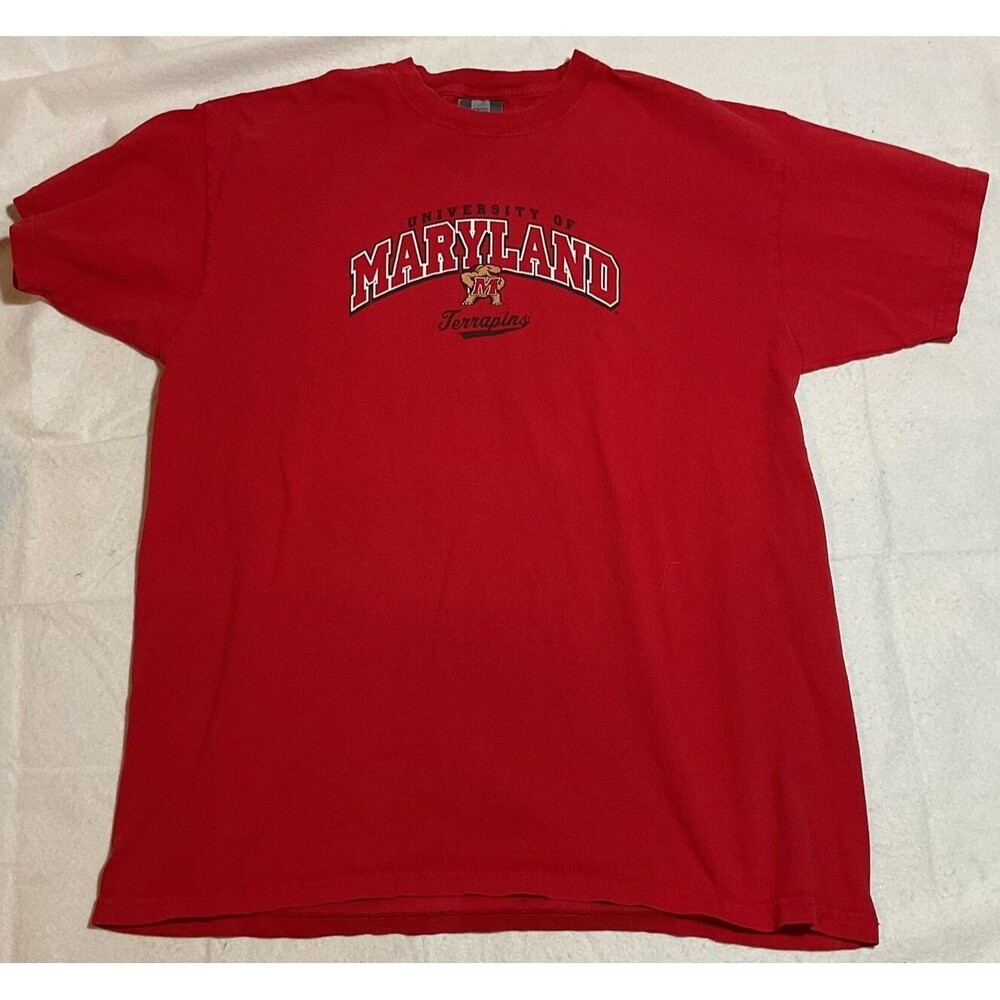 University Of Maryland Terrapins Men’s Red Shirt Size XL